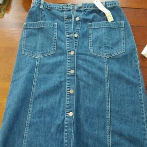 A-line denim skirt NWT